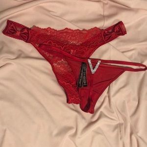 Red rhinestone panties
